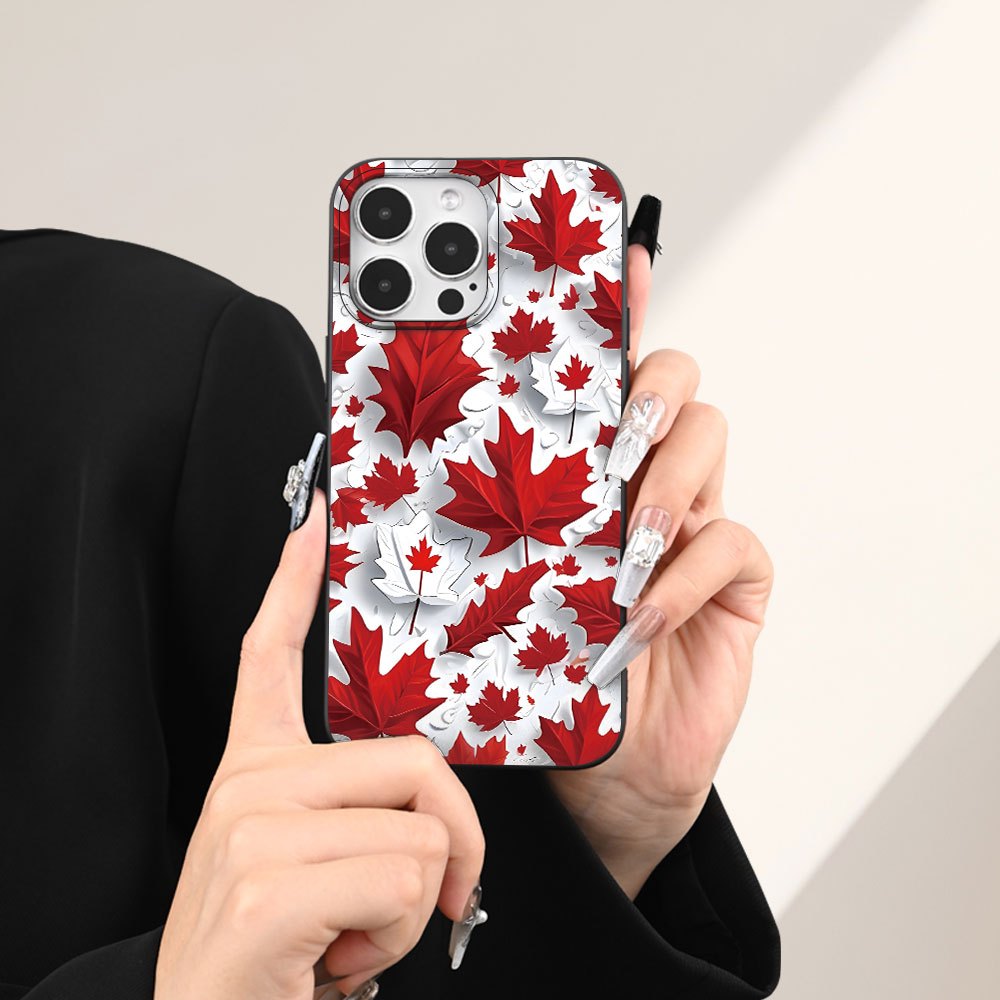 An innovative Canada maple leaf pattern phone case, 1 unit