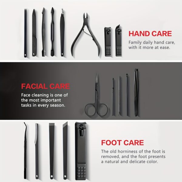 Stainless steel nail clipper set, 8 pack