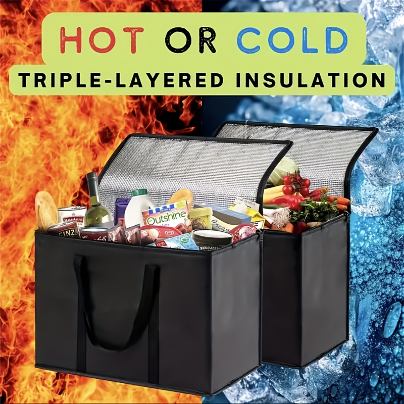 Large insulated bag, keep food hot & cold for hours, 1 unit