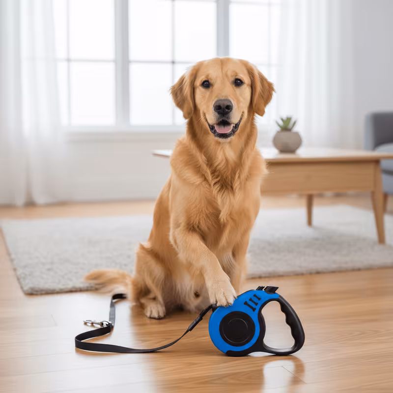 Retractable pet leash for dogs and cats, 1 unit