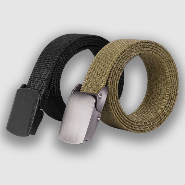 Multi-color nylon belt, 2 pack