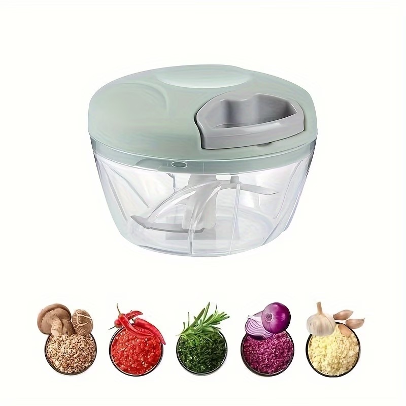1pc Multifunctional Vegetable Cutter & Garlic Masher – 500/900ml