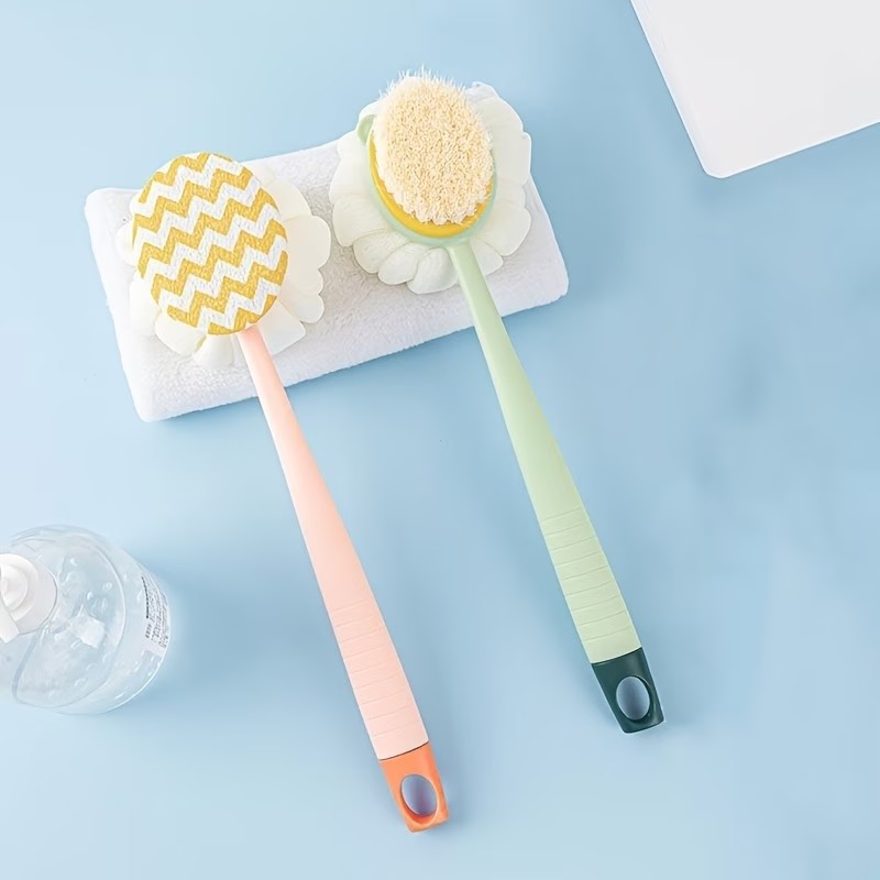 Long Handle Loofah Back Scrubber Brush Set