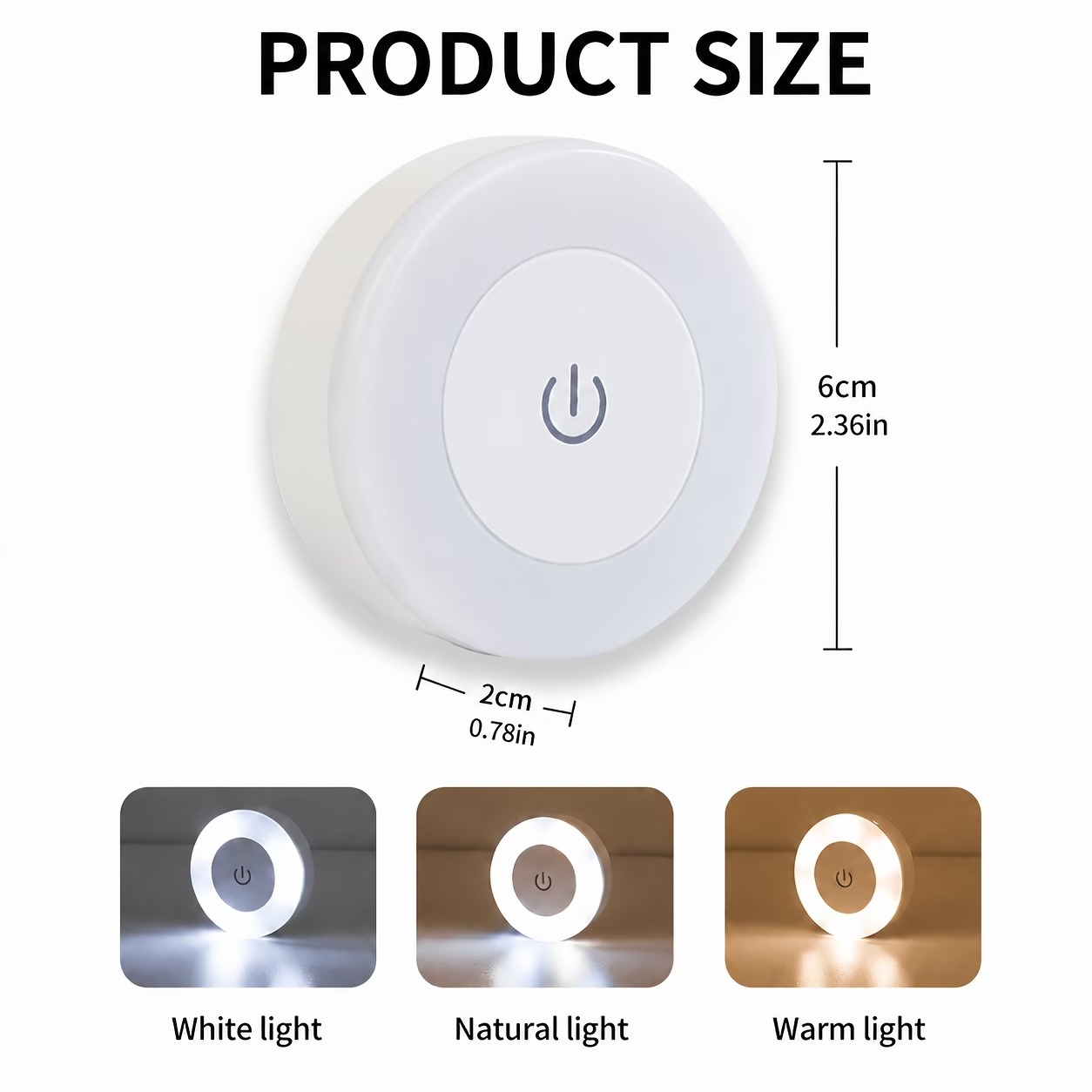 USB Rechargeable Touch LED Wall Night Light - Image 10