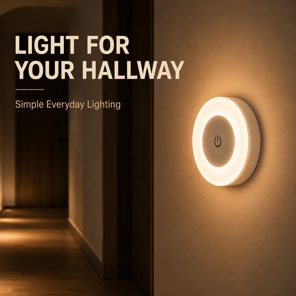 USB Rechargeable Touch LED Wall Night Light
