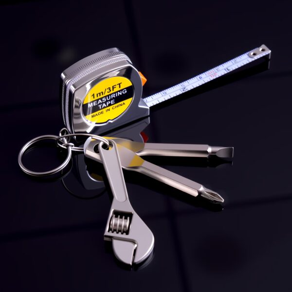 Mini Keychain Multi-Tool Measuring & Repair Kit