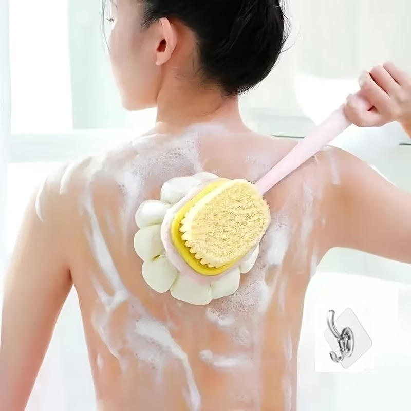 Long Handle Loofah Back Scrubber Brush Set - Image 3