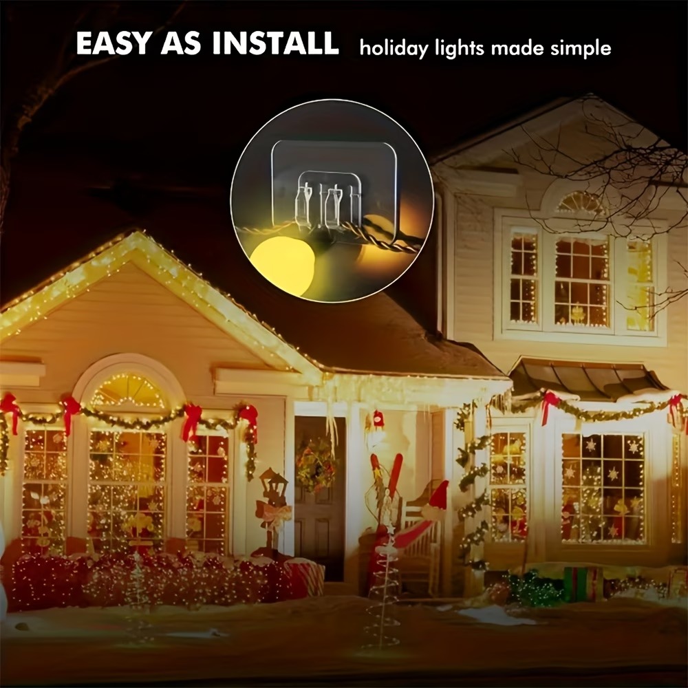 36-Pack Adhesive Outdoor Light Hooks - Image 6