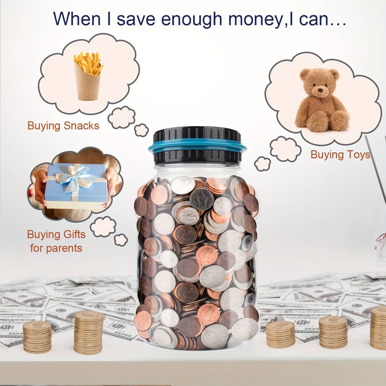 Digital Counting Coin Bank Money Jar