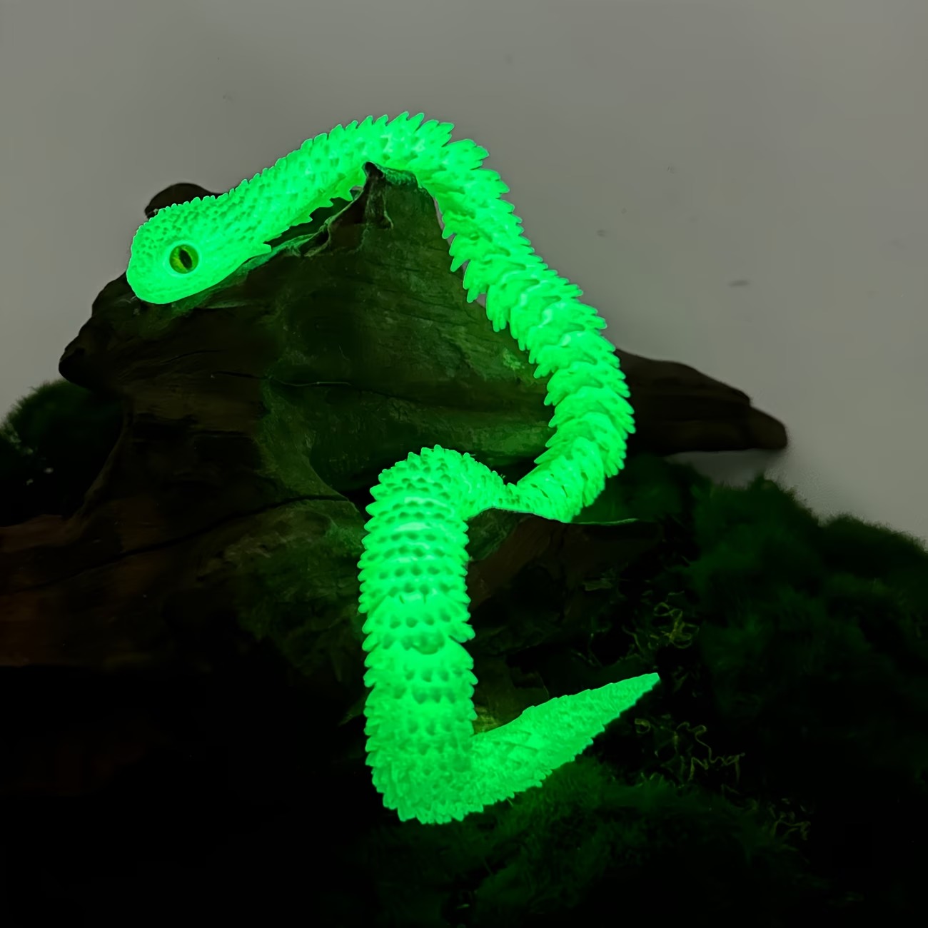 2-Pack Glow-in-the-Dark Flexible Snake Ornaments - Image 4