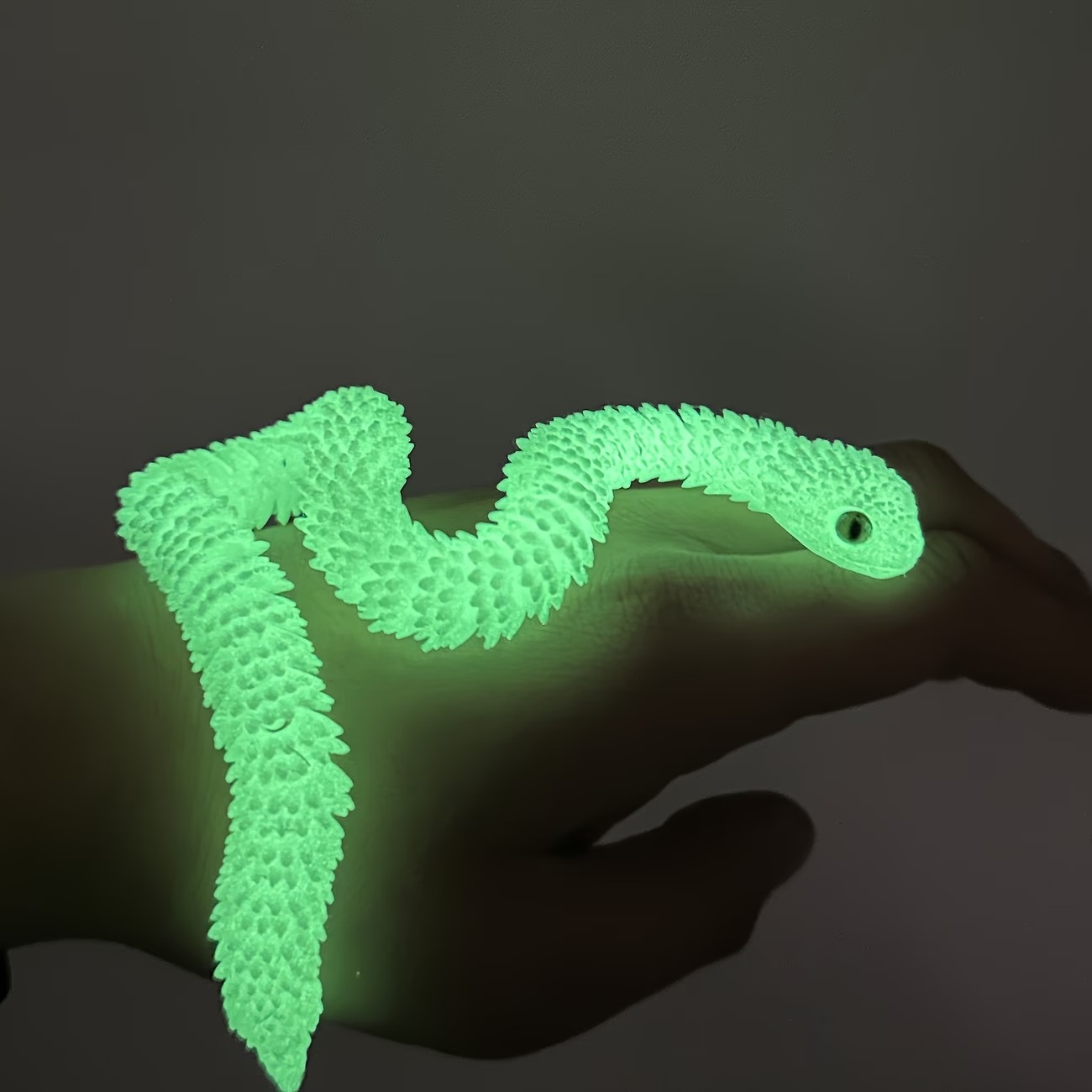 2-Pack Glow-in-the-Dark Flexible Snake Ornaments - Image 5