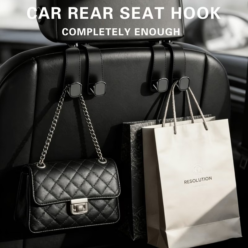 3-Piece Car Headrest Hidden Hook Set - Image 4