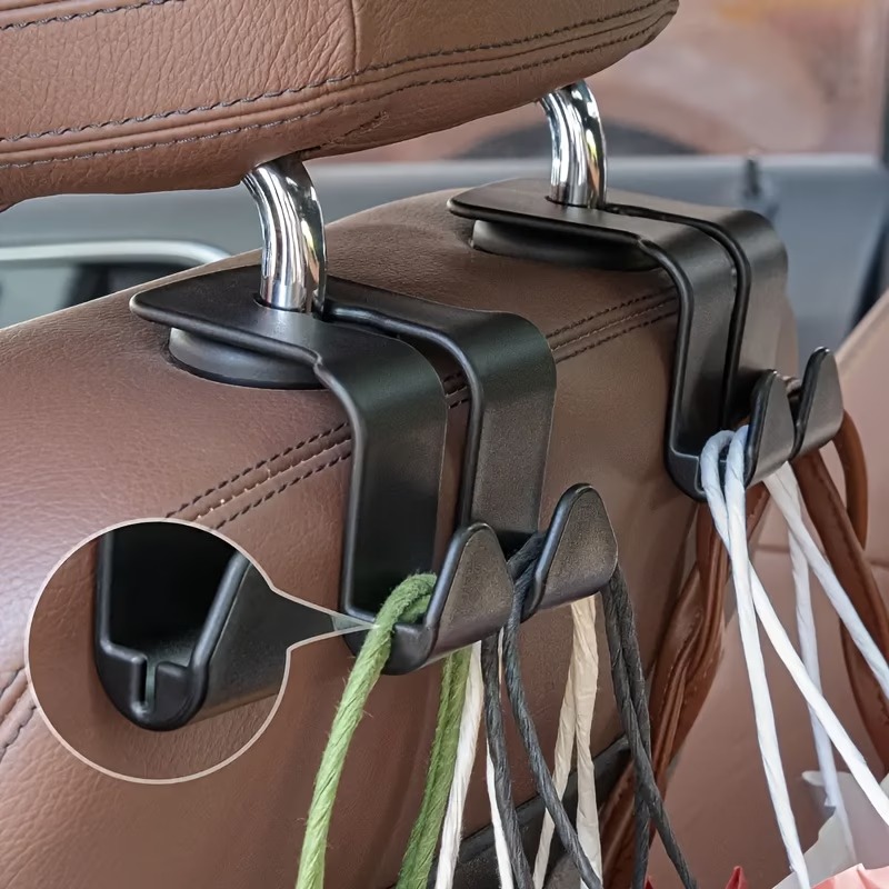 3-Piece Car Headrest Hidden Hook Set - Image 5