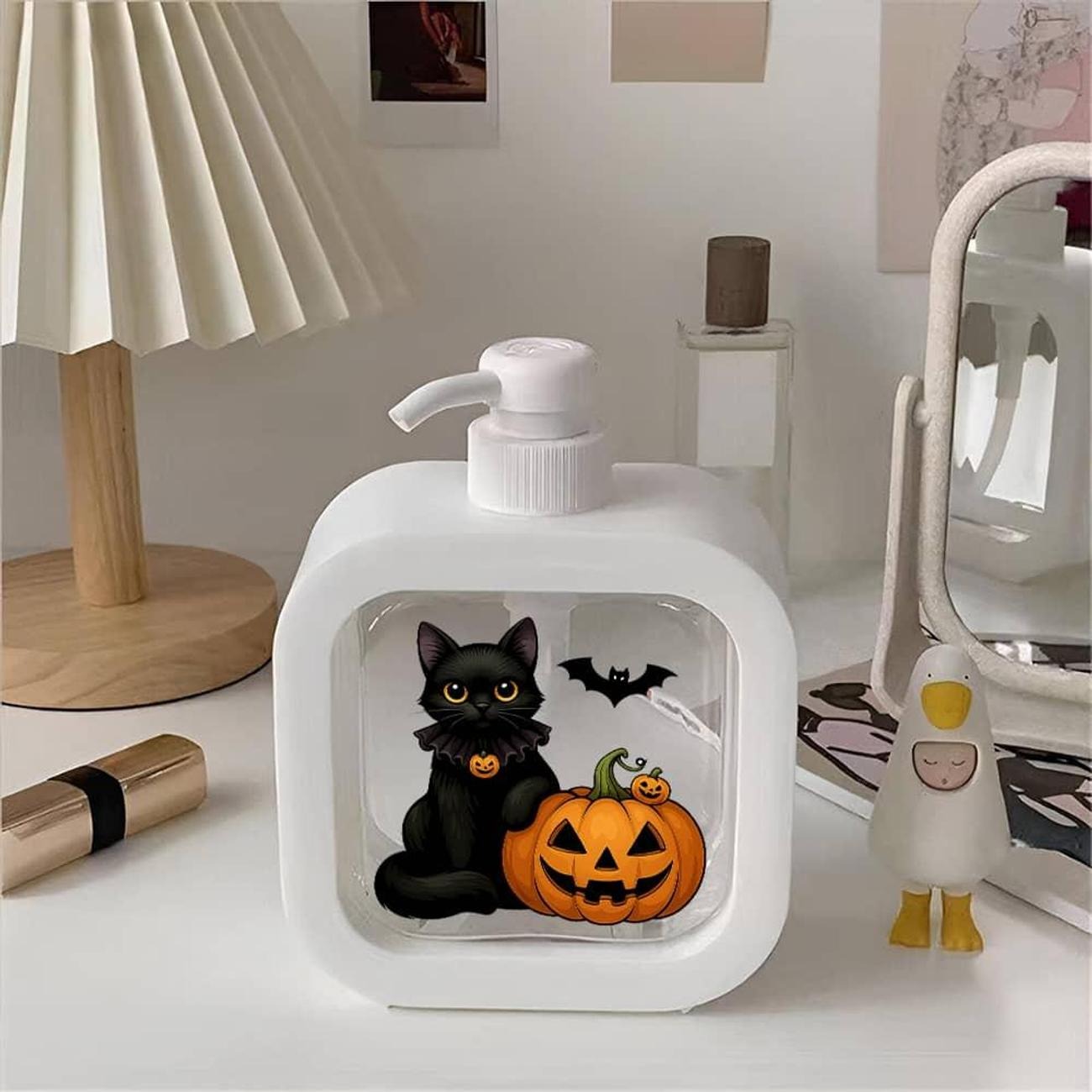 Halloween Black Cat & Bat Soap Dispenser - Image 3