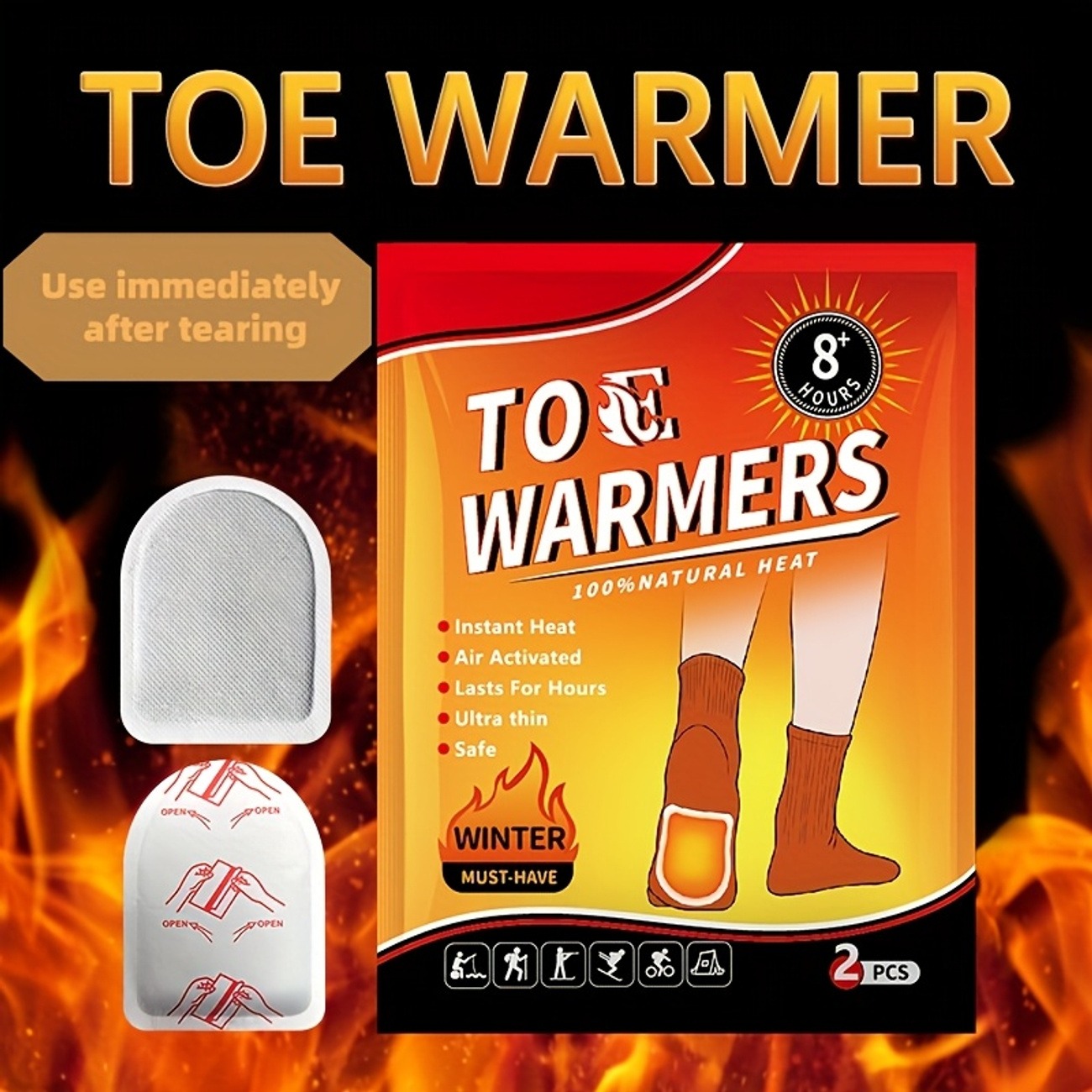 20PCS Self-Adhesive Foot Warming Patches