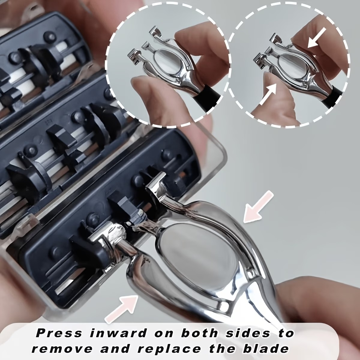 2-Handle 6-Blade Manual Razor Shaving Set - Image 9