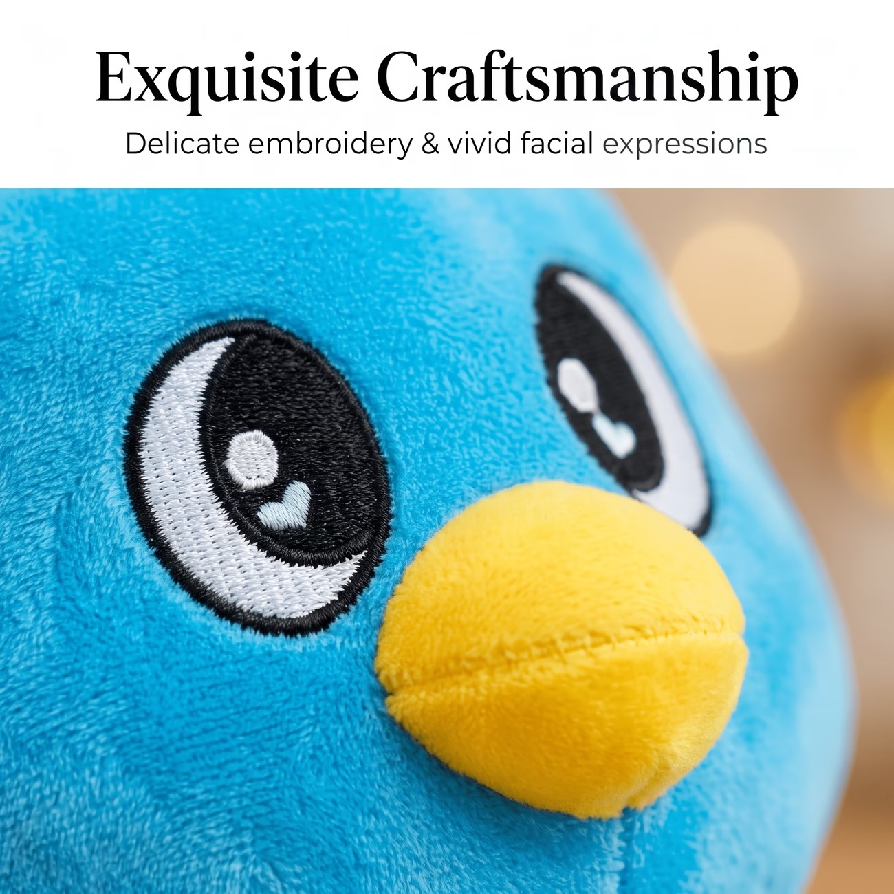Blue Cartoon Penguin Plush Toy – 25 cm - Image 5