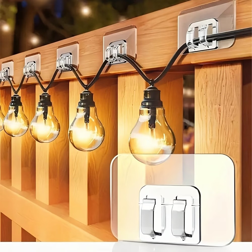 36-Pack Adhesive Outdoor Light Hooks - Image 3
