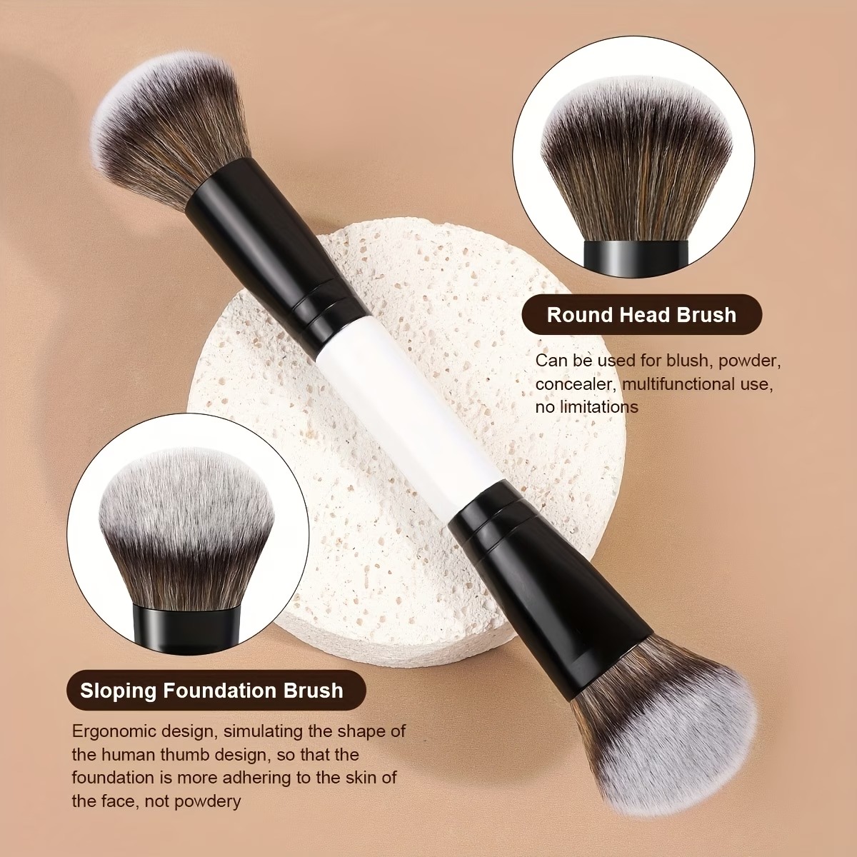 3-Piece Double-Ended Makeup Brush Set - Image 7