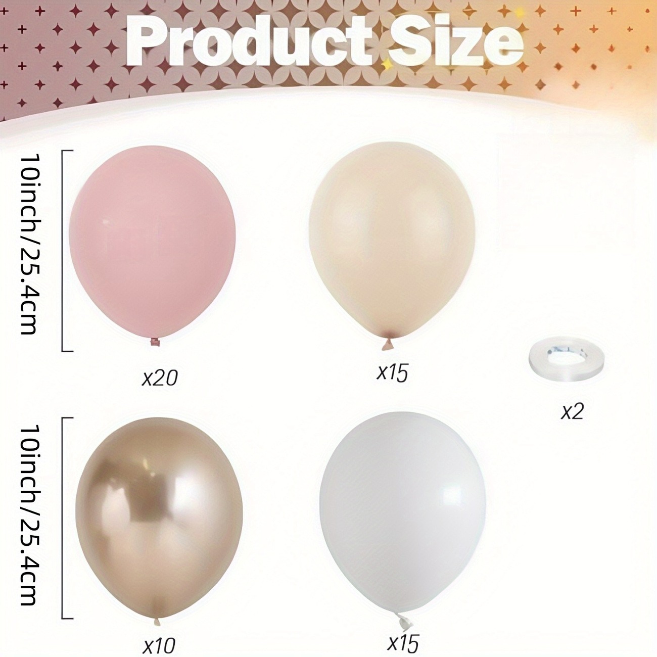 62PCS Nude Pink & Neutral Balloon Set - Image 3