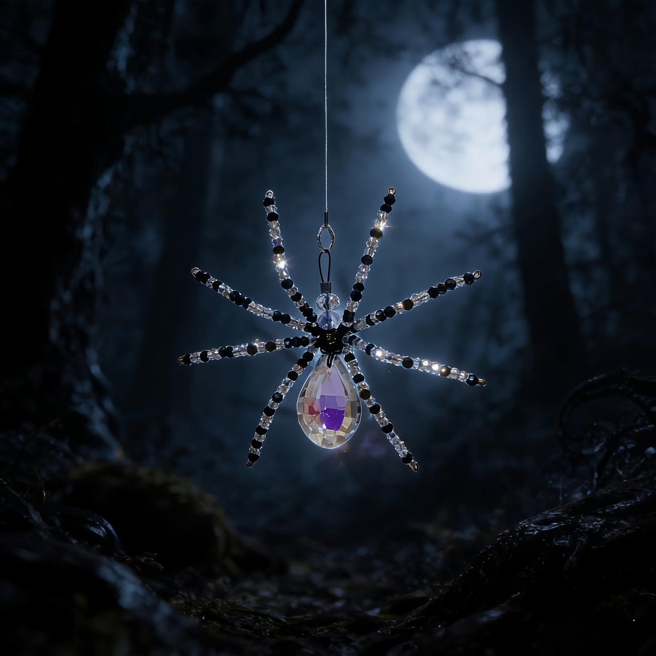 Crystal Spider Suncatcher Hanging Ornament