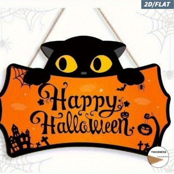 Halloween Wooden Hanging Door Sign