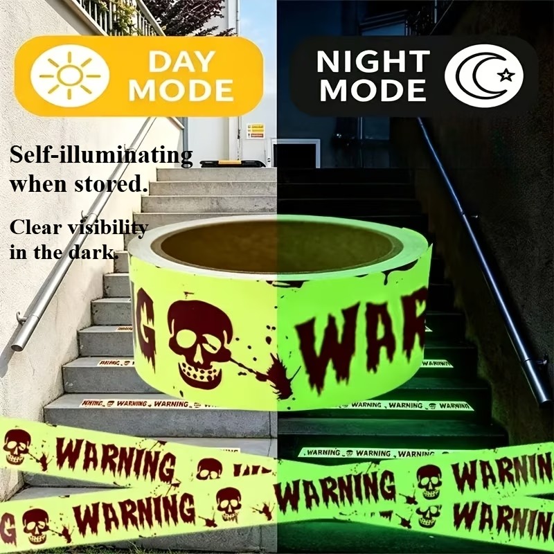 Halloween Glow-in-the-Dark Warning Tape