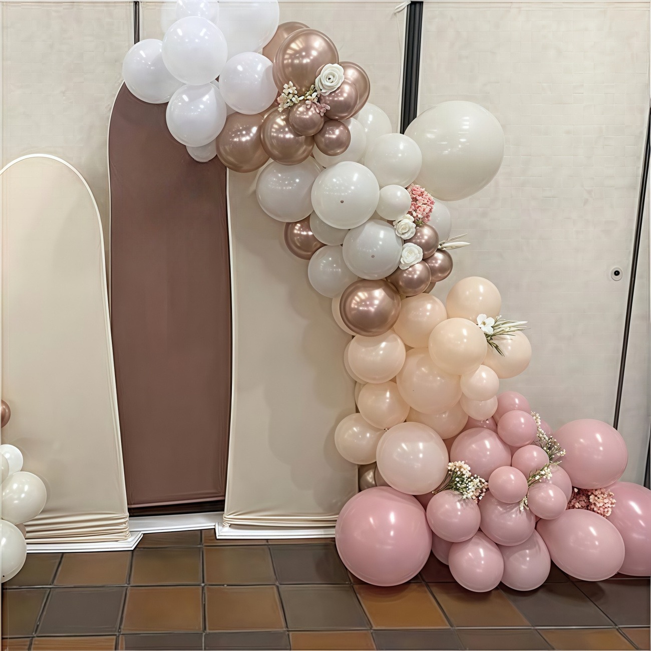 62PCS Nude Pink & Neutral Balloon Set - Image 5