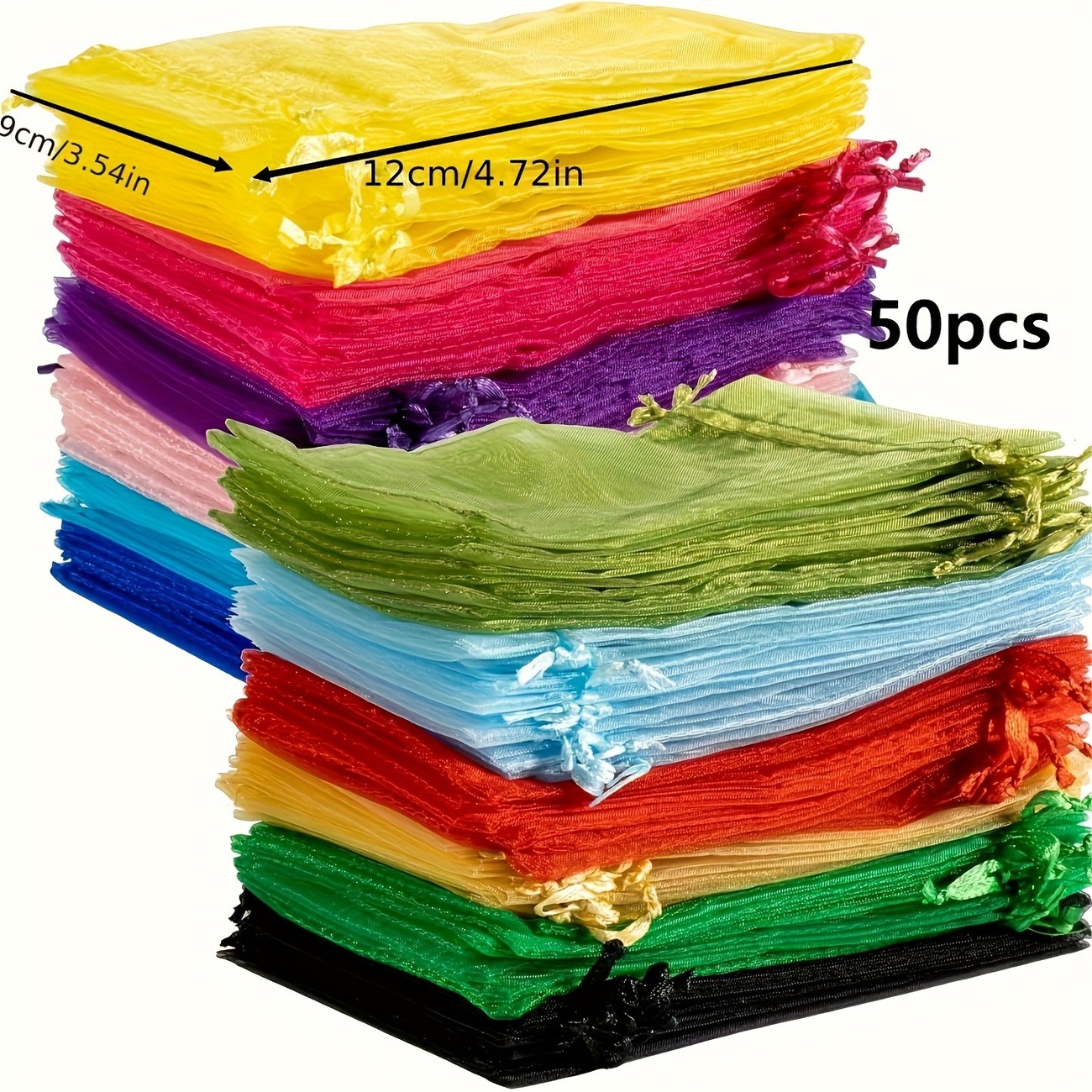 50PCS Organza Drawstring Gift Bags - Image 5