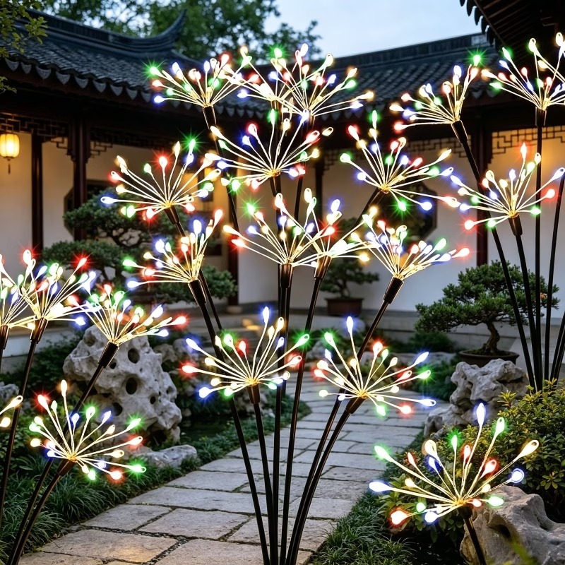 Solar Firework Garden Lights – 6 Head 60 LED