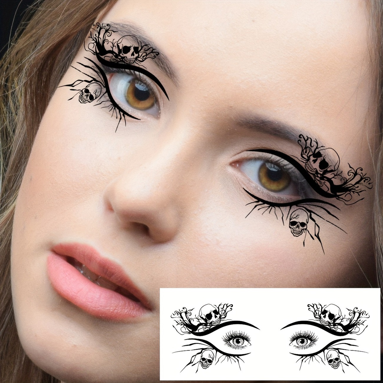 10PCS Halloween Eye Temporary Tattoo Stickers - Image 4