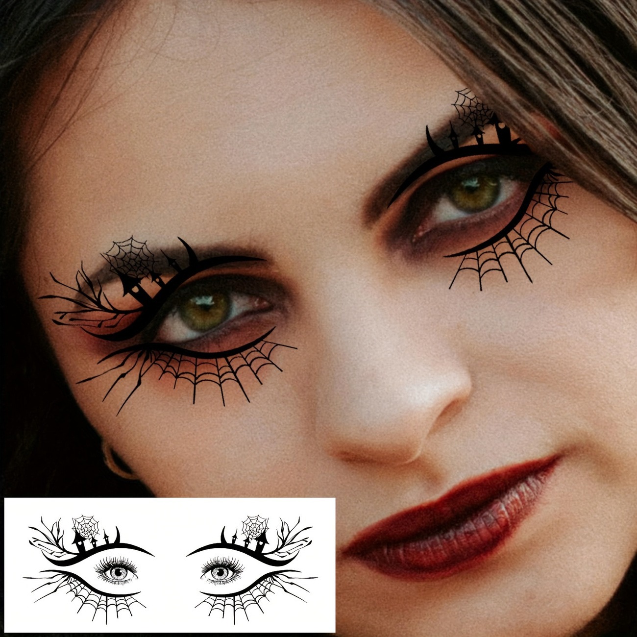 10PCS Halloween Eye Temporary Tattoo Stickers - Image 7