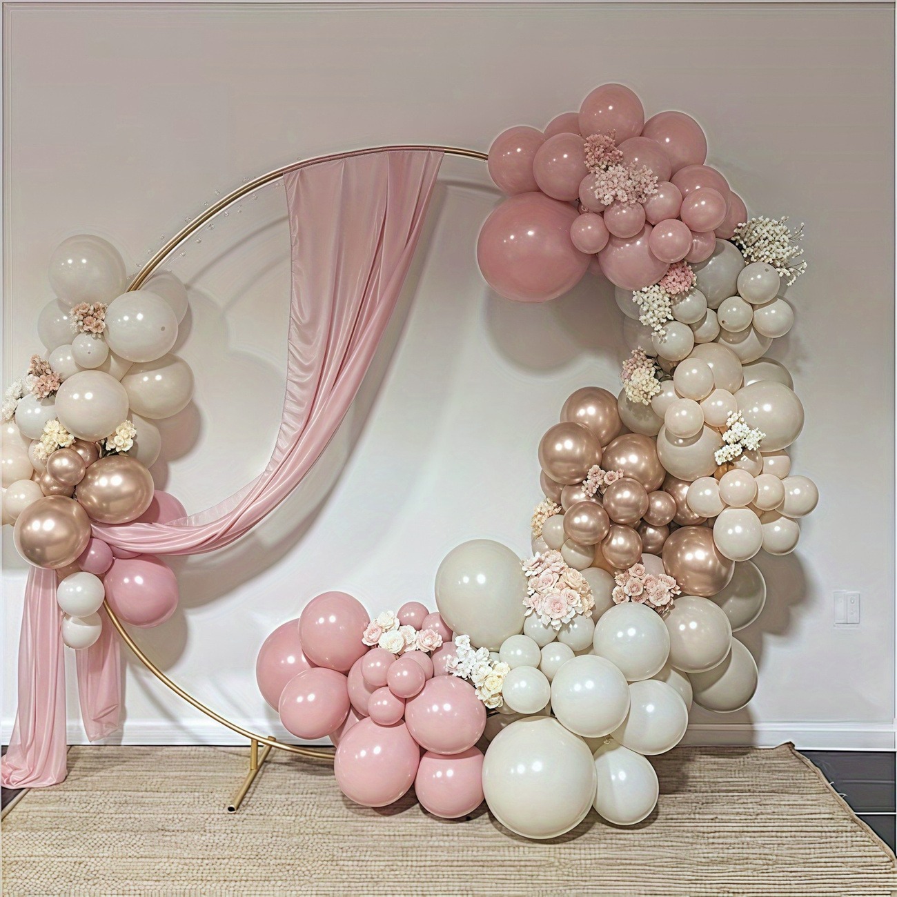 62PCS Nude Pink & Neutral Balloon Set