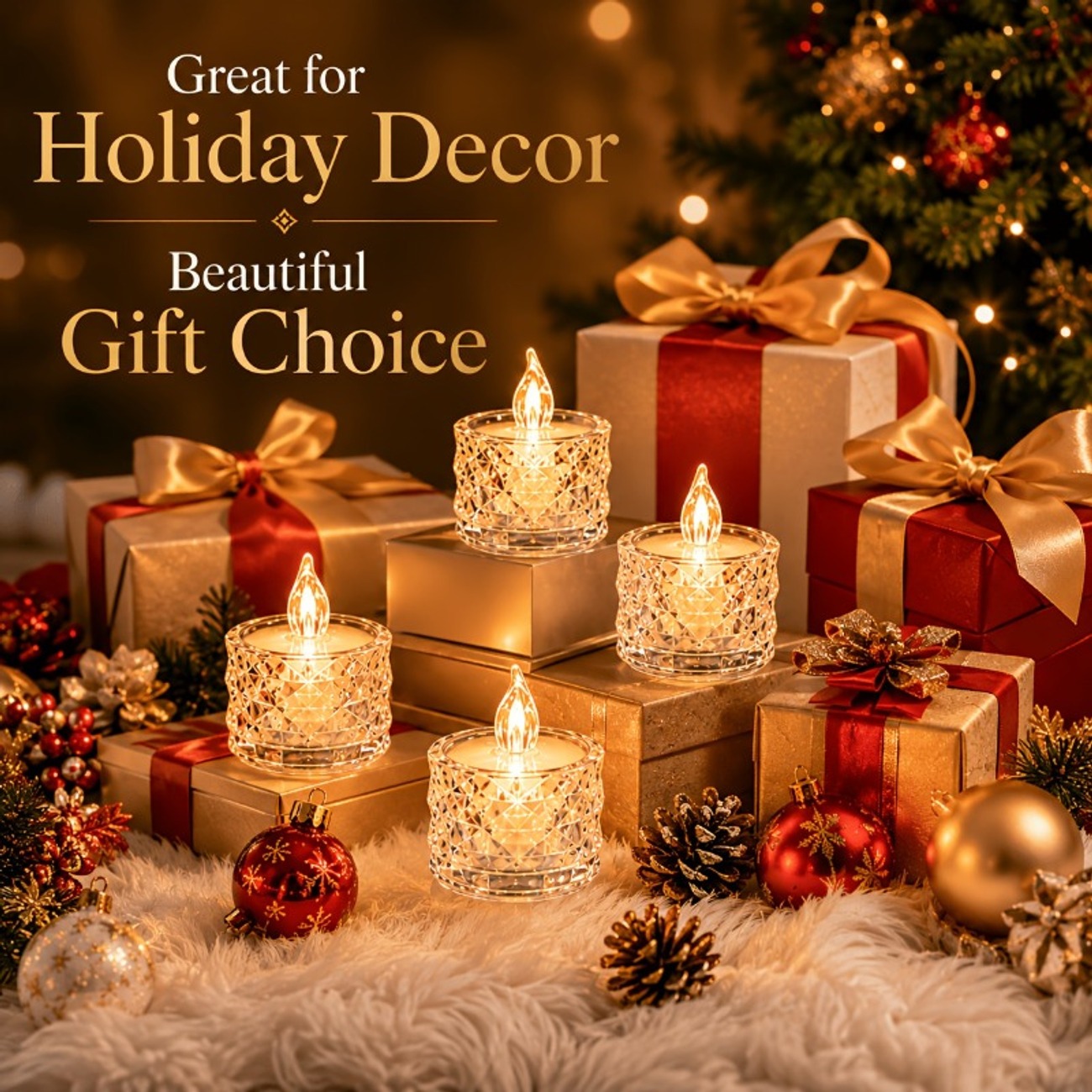 12-Pack Crystal Flameless LED Candle Lights - Image 6