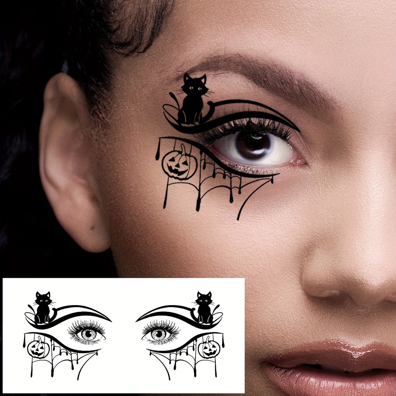 10PCS Halloween Eye Temporary Tattoo Stickers - Image 10