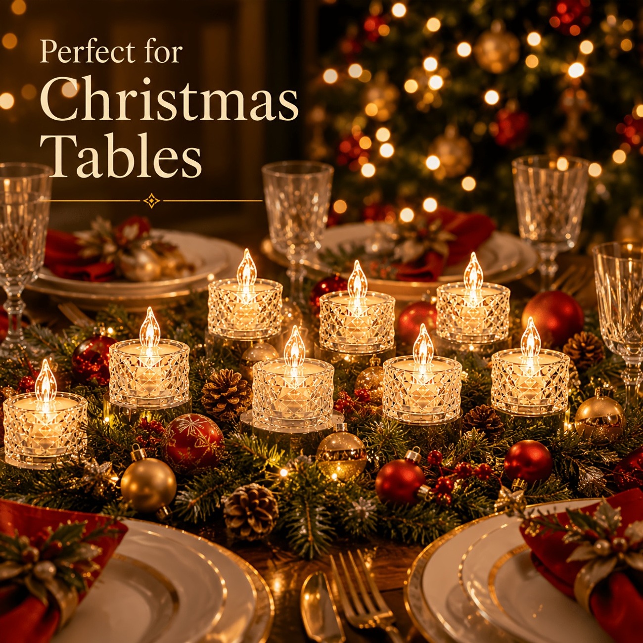 12-Pack Crystal Flameless LED Candle Lights - Image 10