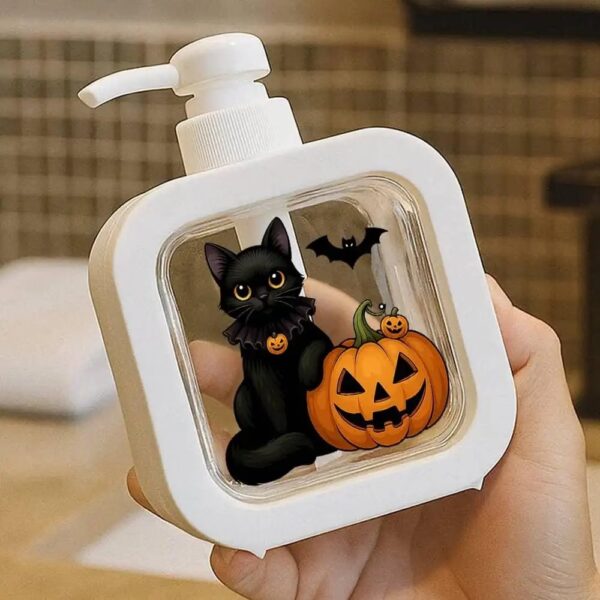 Halloween Black Cat & Bat Soap Dispenser