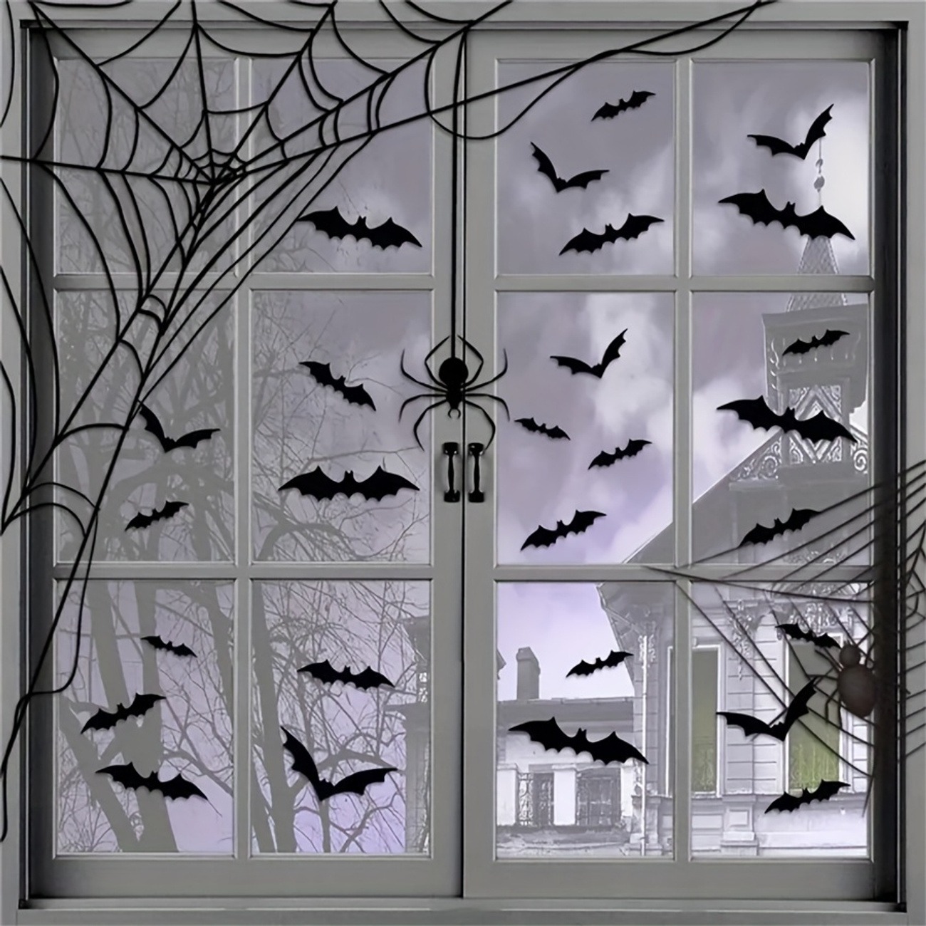 3D Black Bat Halloween Wall Decorations – 48/240pcs Set - Image 10