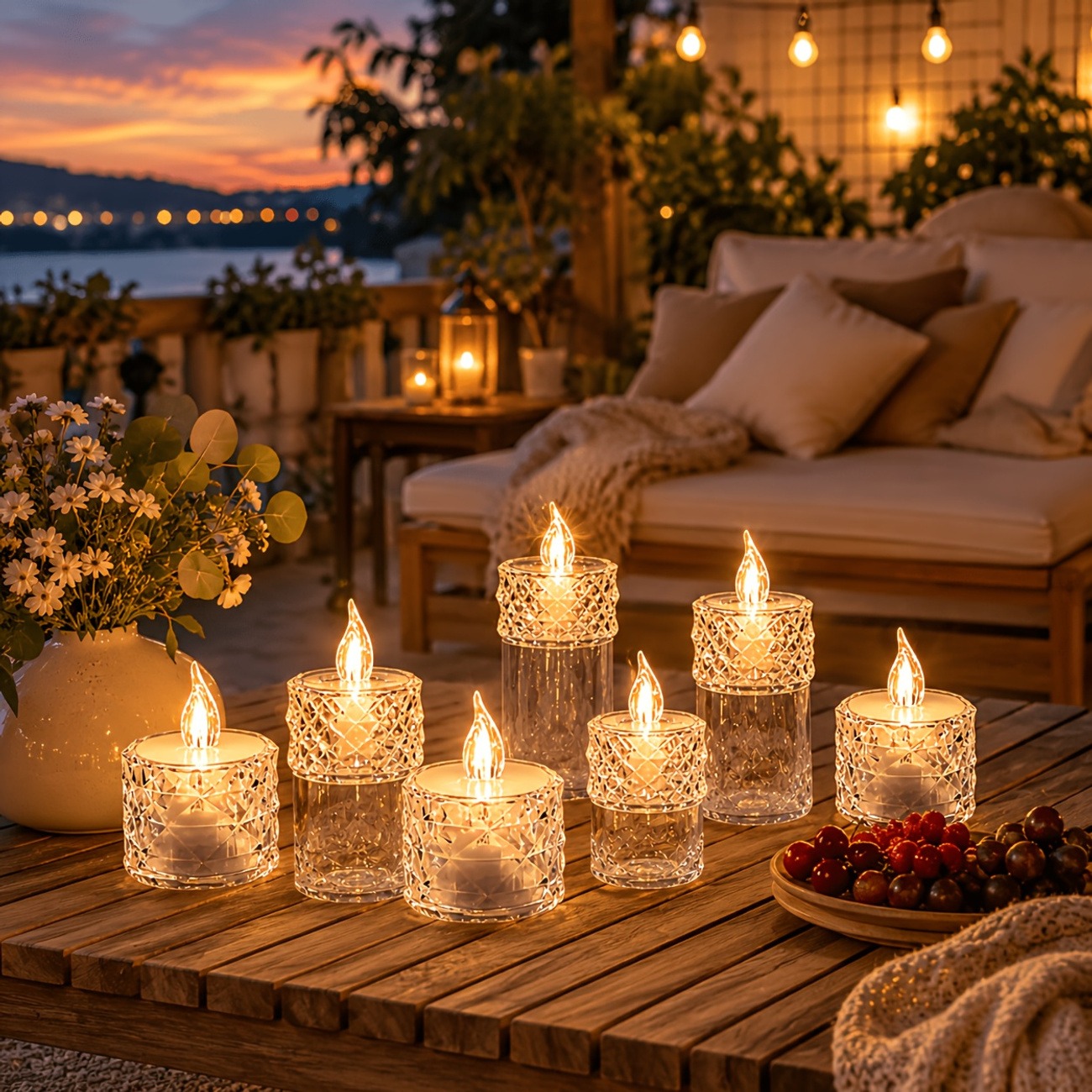 12-Pack Crystal Flameless LED Candle Lights - Image 11