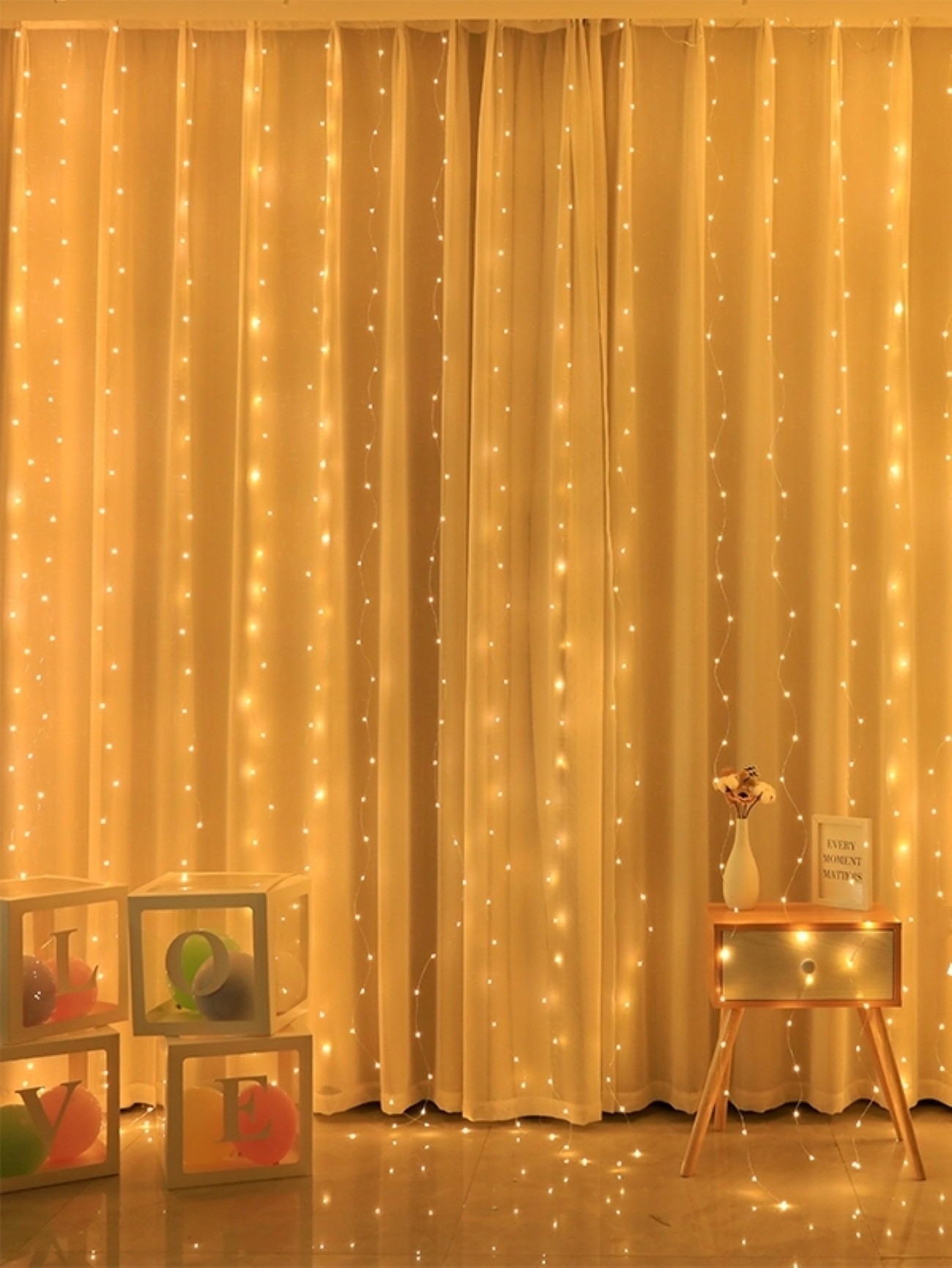 200 LED Curtain Fairy Lights – 6.56FT - Image 8