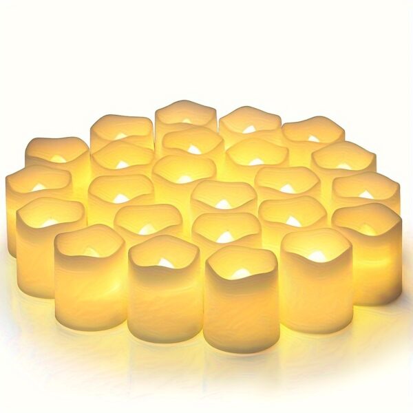 24PCS Warm White Flameless LED Tea Light Candles