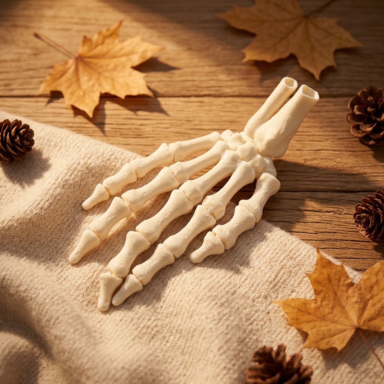 2-Piece 3D Printed Skeleton Hand Figurines - Image 7
