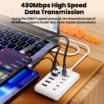 10 port USB power strip 5 USB-A & 5 Type-C PD fast charging, 1 unit - Image 5