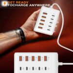 10 port USB power strip 5 USB-A & 5 Type-C PD fast charging, 1 unit - Image 7