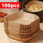 100pcs Non-Stick Air Fryer Parchment Paper