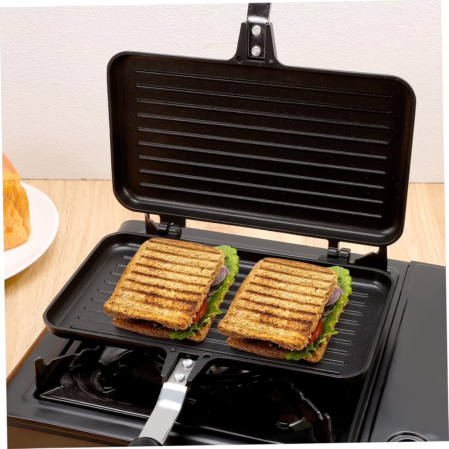 Double-Sided Non-Stick Sandwich Pan Double-Sided Non-Stick Sandwich Pan