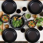 Wheat straw dinnerware set, 16 pack - Image 2