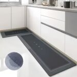 2pcs Absorbent Non-Slip Kitchen Floor Mats
