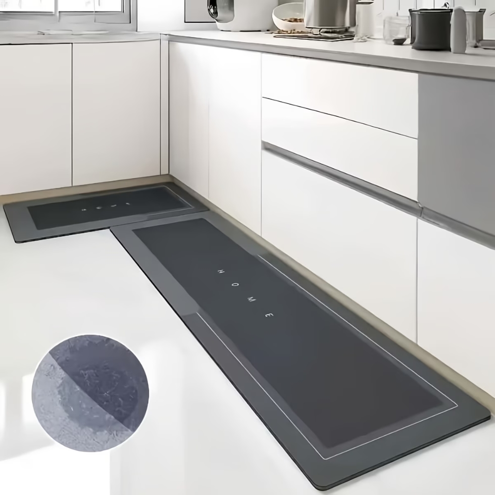 2pcs Absorbent Non-Slip Kitchen Floor Mats