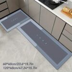 2pcs Absorbent Non-Slip Kitchen Floor Mats